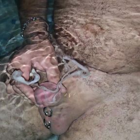 Underwater cumshot pool