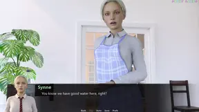 Deep creampied pleasure for pregnant babe in animated 3D game