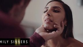 Skinny beauty Gianna Dior is in need to unleash her passion for her stepdad