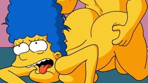 The Simpsons Flanders Fucking Marge Creampie Video With Car Toon And Marge Simpson