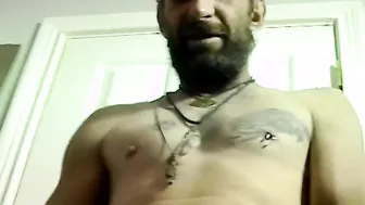 Chubby amateur sucks hairy dick and takes a big load