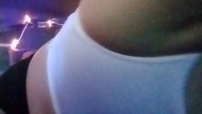 Blacked out in her tight shorts &mdash;  smoking online