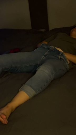 Masturbation Bed Eyes Bandaged Orgasm Moaning Trembling Twitching Clitoris Rubbing Horny Wet Foreplay Blowing Clyde's&hellip;   Clip 1
