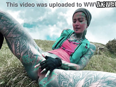 Mountainside Passion Outdoor Fuck and Facial Cumshot