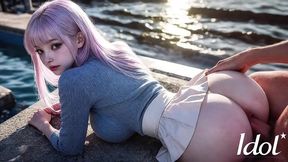 young korean babe takes huge cock from elderly grandpa [ai]