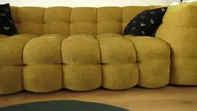 Dirty Socks Worship with Sweaty Feet on the Couch