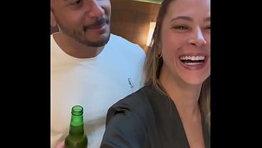 Brazilian housewife gets BBC in front of her cuckold husband