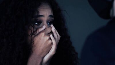 Gorgeous ebony babe seduced by a white guy and fucked passionately