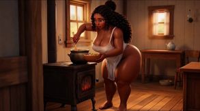Sensual Natural Intimate Daily Routine Of A Gorgeous Curvy Black Peasant Woman Peaceful Rural Countryside Life