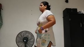 Horny wife gets fucked by her brother-in-law&#039;s big cock while her husband works. Homemade.