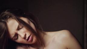 ”Naked yoga sexy girl masturbates doggy style to a powerful orgasm”