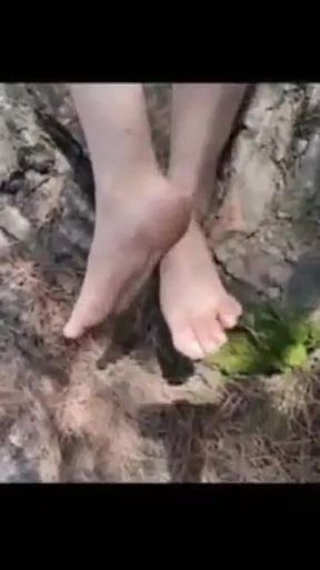 Gresopio Caressing Himself While Seeing Himself on Television