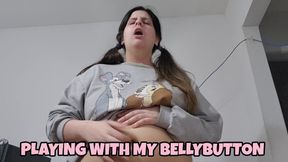 Navel Finger Play with Spit – Deep Innie Bellybutton Insertion, Wet Fingering, Saliva Tease and Personal Enjoyment