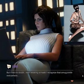 Croft Adventures Hentai Game Parody Ep.8 Librarian Caught Doing BDSM Slave Online!