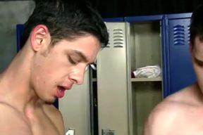 Legal Age teenager 18+ Penis Locker Room Fuckfest