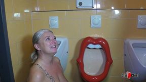 piss orgy in public toilet milf wife + transgender