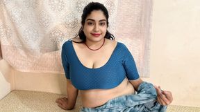 unsatisfied bhabhi ko panty set gift dekar akele me romance kiya, cumming on her big ass