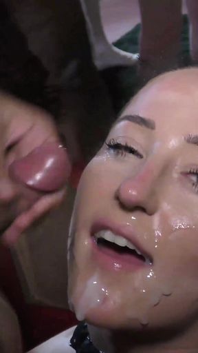 Debut Bukkake for Isabella Bangs