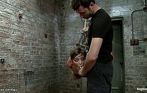 First time hogtied and suspended