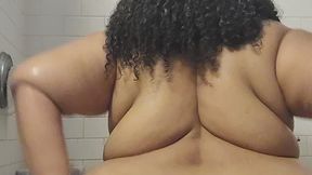 Bbw Goddess Slow-mo Shower Fun