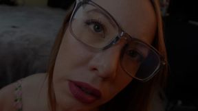 Leather Boot Fetish Blowjob JOI Glasses Facial POV