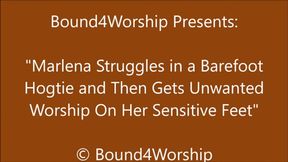 Marlena Hogtied for Foot Worship - SD