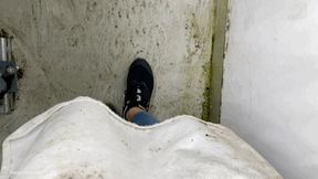 WET SNEAKERS FUNGUS FEET IN FLOODED OFFICE - MOV Mobile Version