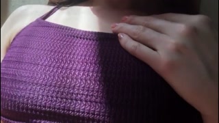 4k Perfect Boobs Blonde Girl teasing so hot!