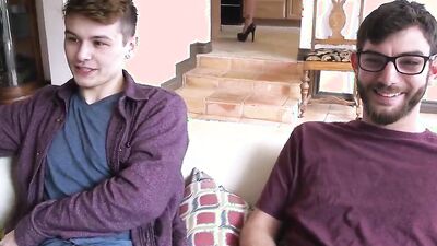 Creepy dude watches as his best friend fucks his hot mom