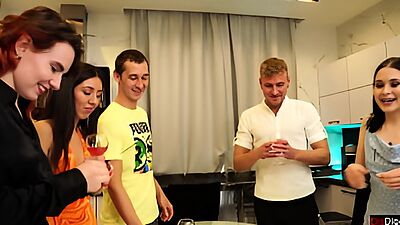 Students Celebrate New Years Eve At Party And Fuck Group Sex