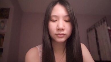 Asian girl solo ASMR finds her new dad role