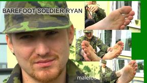 Barefoot soldier Dusan feet size 47 EU hot czech guy