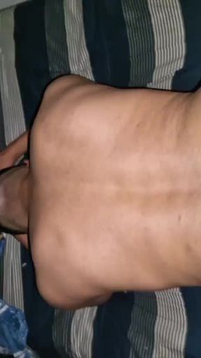 Enjoying myself in the trans man's pussy.