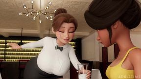 Shemale fuck deep in restaurant corner - Hentai Uncensored