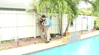 Super hot MILF Justine Jakobs gets fucked by a lad