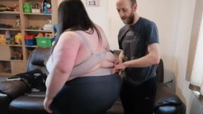 SSBBW bely and slave  lift & lifted fat fat goddess