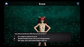 University futanari hentai game ep.5: self-facial ejaculation tutorial