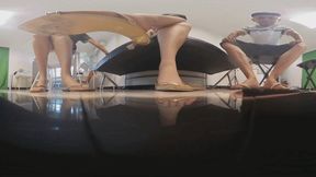 VR360 Tony YUANYUAN MARTINA flip-flops POV trampling on dwarfs