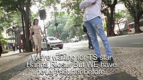 ”Glamorous Brazilian shemale babe Hanna Rios getting analized”