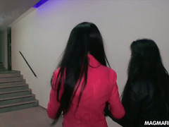 Two horny German sluts love a good orgy