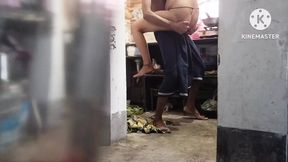 Bhabi was working in the kitchen when the Muslim brother-in-law started leaving AK