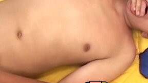 Young latino cums from wanking solo and anal play