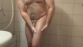 Uncut Gay Shower