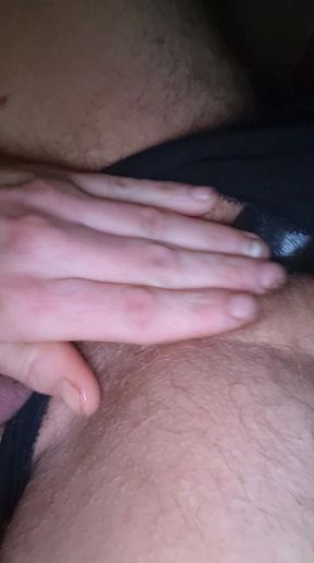 Masturbate dildo solo man