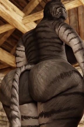 Big Cat - Small Lizard (no Sound) (furry Sex)