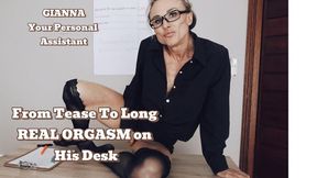 From Teasing… to a Real Orgasm on My Boss’s Table