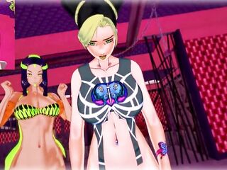 JOJO - Futas Jolyne and Ermes at prison - Boy taker POV