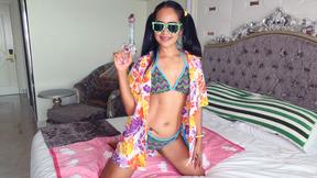 ”Songkran sex with his curvy booty Thai GF Lily Koh”