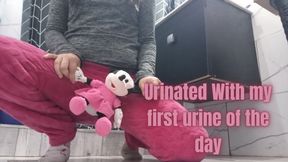 Peed with my first pee of the day