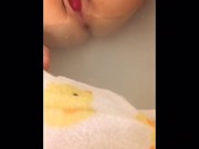 Playing with myself in the bath